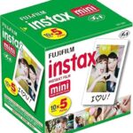 Fujifilm Instax Mini Instant Film, 10 Sheets X 5 Packs (Total 50 Shoots)